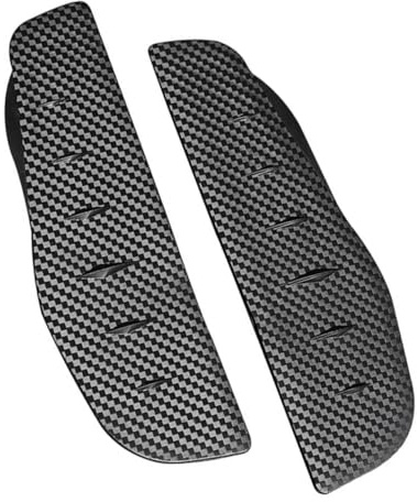 UPKOCH Carbon look Auto Rückspiegel Regenabweiser mit Kleber Windgeräuschmindernde Seitenspiegel Sonnenblende Einfache Montage für Außenspiegel Geeignet