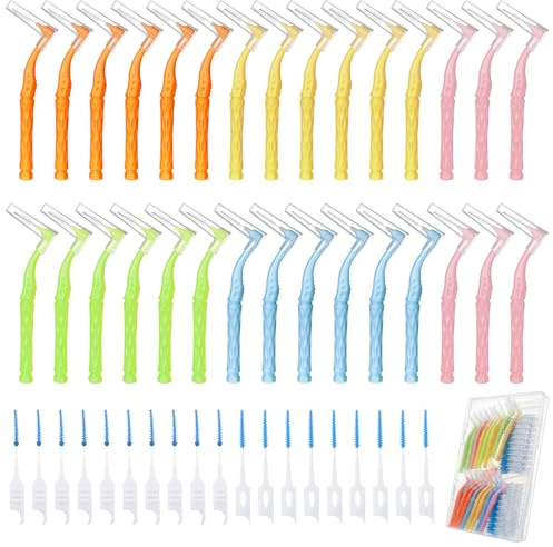 230 Stück Interdentalbürsten Set, 6 Größen Weiche Zahnzwischenraumbürsten | Zahnbürsten Dentalbürsten mit Aufbewahrungsbox für Zahnreinigung Zwischenräume Zahnpflege Mundreinigung Sanfte Reinigung