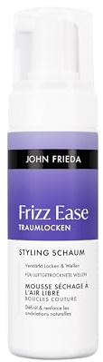 John Frieda Frizz Ease Traumlocken Styling Schaum für luftgetrocknete Wellen – Inhalt: 150 ml – Für gewelltes und gelocktes Haar - Geeignet für farbbehandeltes Haar