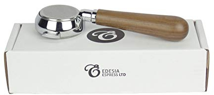 Bottomless Naked Portafilter for Rocket Espresso Machines - Walnut Handle, 21g Basket - by EDESIA ESPRESS