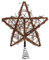 TOYANDONA Weihnachts-Rattanstern-Baumkrone mit Frühlingsunterstützung-Weihnachtsbaumspitzen für Saisonale Weihnachtsbaumdekorationsverzierung des Feiertags