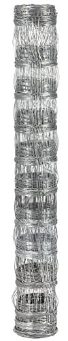 VOSS.farming 50m Wildzaun 150/12/30 Drahtzaun 150cm hoch verzinkt Knotengittergeflecht, Wildabwehr, Forstzaun, 2,0mm Draht, Weidezaun, Verbissschutz