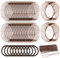 80pcs Brown Invisible Hair Bun Net Set, Teenitor 30pcs Invisible Hair Nets with Elastic Edge Mesh, 40pcs Coffee U Shape Hair Bun Pins & 10pcs Elastic Hair Bands for Girls Women Ballet Dancer Catering