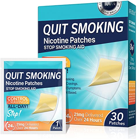 Stop Aid,Helping Quit Patch,Stop Patches,Step 1,30 Patches,21mg Delivered Over 24 Hours
