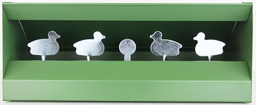 OAKWOOD Kugelfangkasten für Luftgewehr Luftpistole Softair | Größen 14x14 & 17x17 | Pendelkasten Flach, Trichter, 2in1, Verschiedene Motivziele | Auffangkasten (Ente)