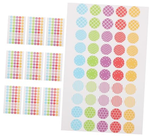 NUOBESTY 10er-pack Aufkleber-locherverstärkung Für Lose-ordner-schlüsselanhänger Papierlochetiketten Locheraufkleber Dekorative Lochaufkleber Für Ordnerpapier