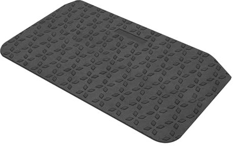 LIEKUMM Rampa de umbral de Goma para Puerta de 7,6 cm de Altura, 90 cm de Ancho, Capacidad de 1000 kg, rampa de umbral para sillas de Ruedas, rampa para sillas de Ruedas, Scooter, sillas de Ruedas