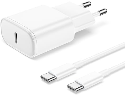 Cargador iPhone 17 16 15, Carga Rapida iPad Cargador USB C 20W Enchufe con 2M Tipo C Cable para iPhone 15/16/17/Pro/Plus/Pro max/17Air/16Pro/15Pro/17Plus/iPad Pro/Air/Mini Carregador Rapido Adaptador