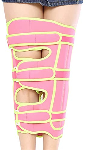 Banda de corrección de piernas Ajustable Tipo O/X Piernas arqueadas Rodilla Valgum Enderezado Corrector de Postura Belleza Pierna Enderezado Vendaje para Adultos y niños (Color : Pink, Size : Medium