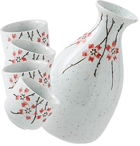 MAGICLULU Service à Saké Céramique Japonaise avec Théière et Tasses Bouteille de Saké et Traditionnelles