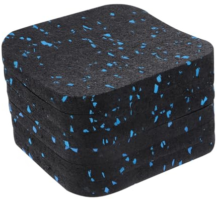 HANABASS 6pcs Vibration Pad Fitness Equipment Mat Home Furniture Cushion Thickening Rubber Pad for Treadmill Workout Use