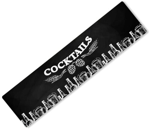 Tapis de bar imprimé avec étiquette idéale pour pub, café, maison, occasion 24