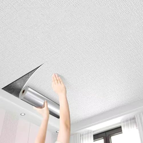 ByteRunning Panneaux De Plafond,Dalle Plafond Polystyrene,Panneaux De Plafonds en PolystyrèNe,Installation Simple Et Rapide,Convient Aux Salons,Bureaux Et Chambres