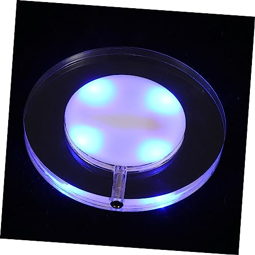 TOYANDONA Wiederaufladbare Acryl LED Untersetzer Rechteckig mit Leuchtender Funktion Kreative Tischunterlage für Riegel und Restaurant Robust und Einzigartig