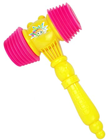 Odoukey Barns talande hammare leksak pipande hammare plast gavel pipande leksak visselpipa ljud för barn baby och festgåvor