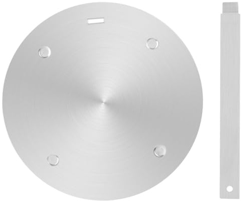 Piattello a Induzione Acciaio Inox Disco Termico Argento | Piastra di Guida Termica Induzione, Diffusore per Induzione, Piastra per Cucinare sui Fornelli
