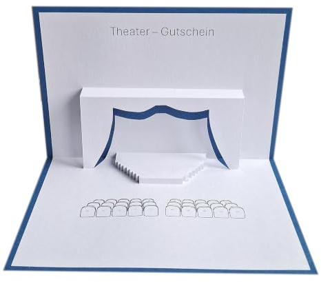 Theater Gutschein - Pop Up Karte