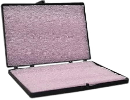 5 antistatische Aufbewahrungskoffer mit Schaumstoffeinlage – 15,2 cm L x 10,2 cm B x 1,3 cm H, hergestellt in den USA, schwarzer Kunststoff-Hartschalenkoffer mit Schaumstoff und Scharnierdeckeln