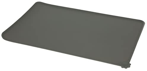 Kerbl Pet Napfunterlage aus Silikon, grau, 47x29cm