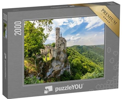 puzzleYOU: Puzzle 2000 Teile „Schloss Lichtenstein über dem Echaztal auf der Schwäbischen ALB“