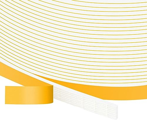 YIMIKI Burlete Espuma Aislante Adhesivo para Puertas y Ventanas de Entrada | Reduce ruido y vibración para altavoces, puertas correderas, tableros y ventanas, adhesivo unilateral extraíble sin residuos