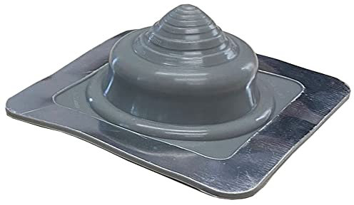 Chimsoc HT Rubber Pipe Flashing - Grey High Temperature Silicone - Suits 5-55mm Diameter Pipes