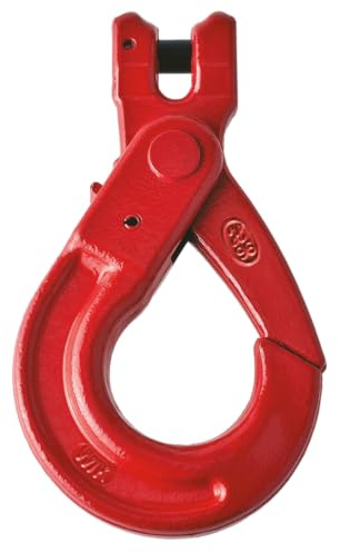 Gabelkopfhaken selbstschließend GK8 5300 kg 13mm mit H-Stempel Zurrkette Kettengehänge Anschlaghaken Haken