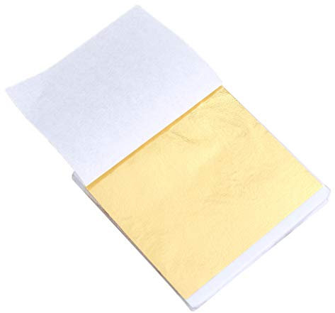Ciieeo 50stücke Goldfolie Imitation Papier Für Bastelarbeiten Dekoratives Glanzpapier Für Kunst Möbel Bilderrahmen Nailart Und Handwerksprojekte Farbvariante Gold