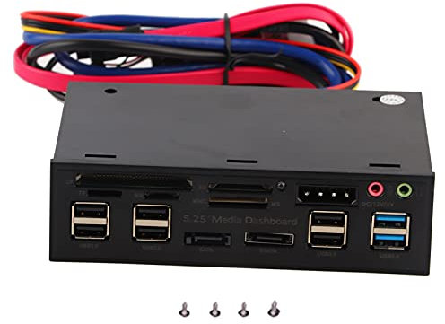 Lector De Tarjetas Multifunción, Concentrador USB 3.0 Multifunción De 5,25 Pulgadas, Compatible Con M2/TF/SD/MS/CF, Lector De Tarjetas Múltiples (M2/TF/SD/MMC/MS/CF), Lector De Tarjetas Interno