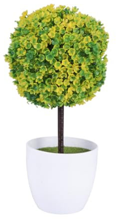 TOPBATHY Künstlicher Topfbuchsbaum Polsterbesatz Runder Hausdekorationen Für Zu Hause Haushaltsdekoration Künstliche Drinnen in Töpfen Pflanzenkugeln Dekorativ Blumentopf Kleiner Baum