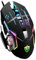 HOMSFOU 1pezzi Mouse Da Gioco Metallico Illuminato Con Funzione Programmabile Upgrade Per Ufficio e Gaming Nero