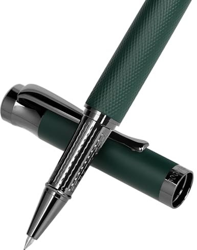 BOCIYER Tintenroller mit flüssiger Tinte - Schöne Stifte für Bullet Journal und Büromaterial - Feine Linie, Luxus-Stift-Geschenkbox für Lehrergeschenke - Grün