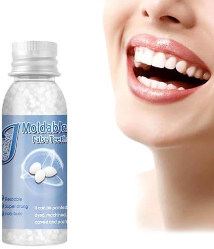 Provisorischer Zahnersatz, Zahnersatz Prothese, Temporäres Zahnreparaturset, Temporäre Zahnreparatur Kit, Vampire Gefälschte Zahnersatz, für Halloween, Cosplay (10 ml)