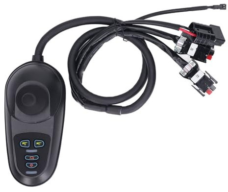 Joystick para Silla De Ruedas Eléctrica, Controlador De Repuesto, Controlador De Joystick Eléctrico 50A con Conector De Freno Electromagnético, para Accesorios para Sillas De Ruedas Eléctricas