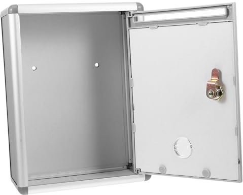 STOBOK Wandmontierte Verschlüsselbare Box Aus Kunststoff Und Metall Für Post Und Beschwerden Mit Schloss Großes Fassungsvermögen Für Büros Fabriken Und Werkstätten