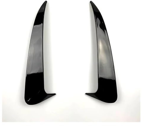 Heckspoiler 2 Stück 2014-2019 Für Benz C Klasse W205 4 Tür Für Amg Hinten Lip Spoiler Vent Abdeckung ABS Glanz Schwarz Carbon Faser Heckflügel(Gloss Black)