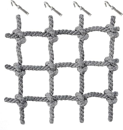 OYYMTE Garden Climbing Cargo Net, Playground Climbing Net, Portable Net For Indoor And Outdoor Climbing Rope Ladder(2 * 5m(6.6 * 15.15ft))