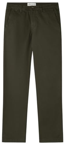 Springfield Chino Dobby Comfort Slim Pantalones, Caqui, 48 para Hombre