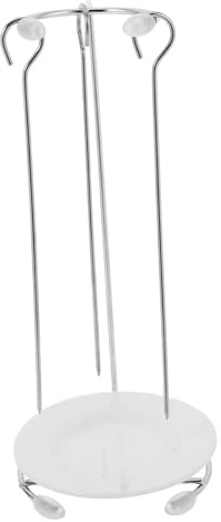 MUCKLILY Support à Brochettes pour Barbecue Grillade sur Pied Ustensiles de Cuisine Maintient Aliments Place Répartition Chaleur Uniforme
