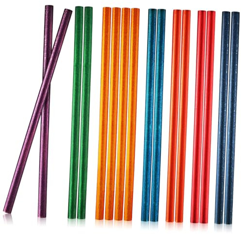BESPORTBLE 16 Palillos Musicales de Percusión para Niños, Madera Suave al Tacto Daño para Manos, Juguetes Educativos de Ritmo Coloridos y Resistentes
