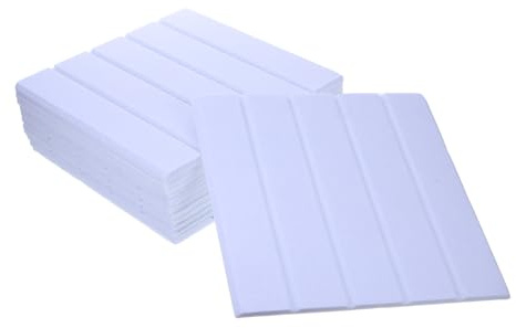 HOMSFOU 12pcs Acoustic Sound Panels Wall Self-adhesive Noise Reduction Soundproofing for Theaters Recording Studios Home Office Use