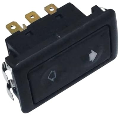 Pulsanti Finestrino Interruttore Alzacristalli Elettrico Automatico Universale Clip Metallico A 6 Pin 10A~30A Con Indicatore Luminoso Pulsante Singolo Interruttore Alzacristallo