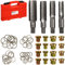 TecTake Kit di Riparazione per Vite di Scarico dell’ Olio Tappi Coppa Auto Filettatura M20 M13 M15 M17