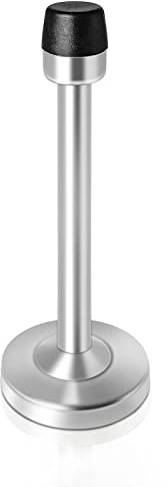 Türstopper, 6 Zoll langer Türstopper zur Wandmontage mit stummer Gummispitze, gebürsteter, satinierter Edelstahl, 150mm