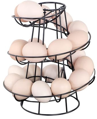 Ei Skelter Deluxe Moderne Spira Spender Rack Ei Spender Rack Ei Lagerung Halter Ständer Ei Spender Rack Organizer Halter mit Tragen Griff