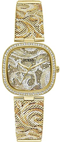 Guess Damen Analog Armbanduhr Tapestry