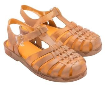 Melissa Unisex Possession Brushed Ad Fishing Sandal, lemon tree, 6.5 UK