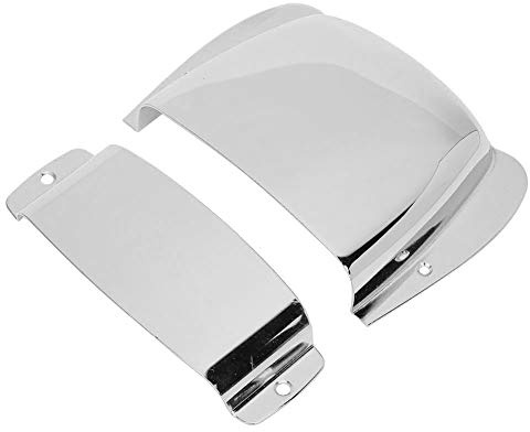 Jazz Bass Pickup Cover P Bass Bridge Cover Zinklegierung Pickup Bridge Cover Set Zinklegierung Bassive Cover für Pb E-Bass (Silber)