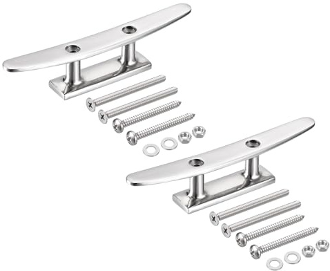 Uxcell Boat Cleat Open Base, 316 Stainless Steel Dock Cleat for Kayak Boat