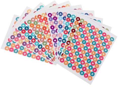 HONMEET 10blätter Bögen DIY-Aufkleber Scrapbook-Aufkleber Für Heimwerkerprojekte Notizbücher Malbücher Gemischter Stil